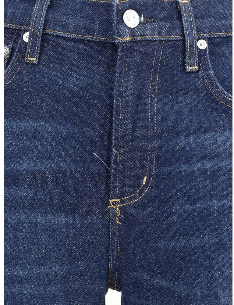 Citizens of Humanity Blue Cotton Flared Jeans Blauw
