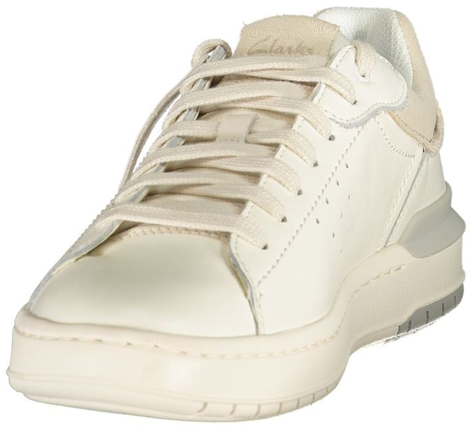 Clarks Original Clarks White Leather Men's Sneaker Wit