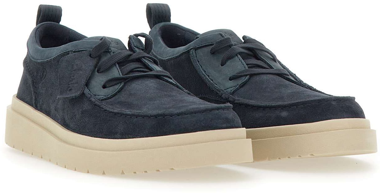 Clarks Original Flat Shoes Blue Blauw