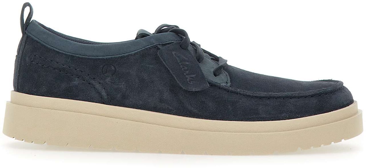 Clarks Original Flat Shoes Blue Blauw