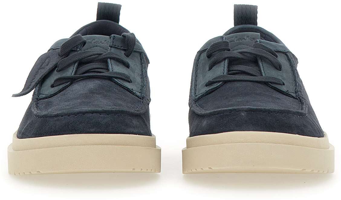 Clarks Original Flat Shoes Blue Blauw