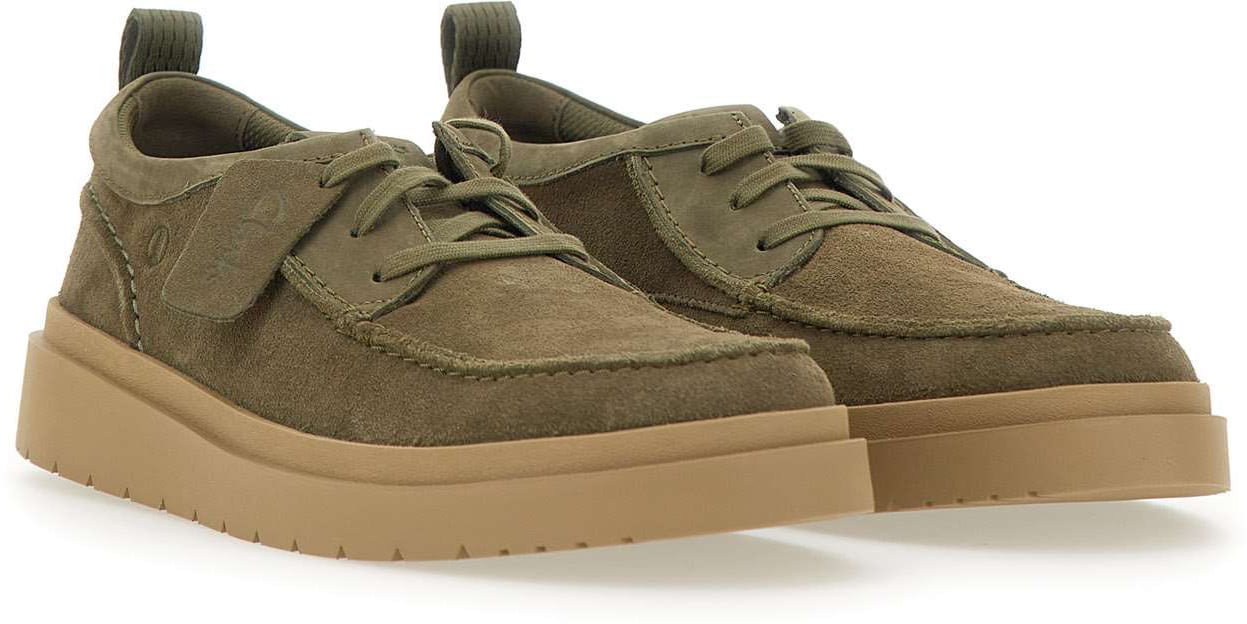 Clarks Original Flat Shoes Green Groen