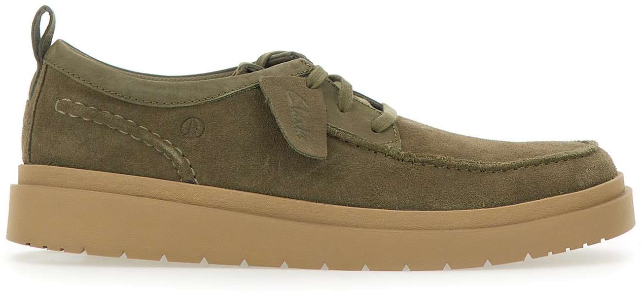 Clarks Original Flat Shoes Green Groen