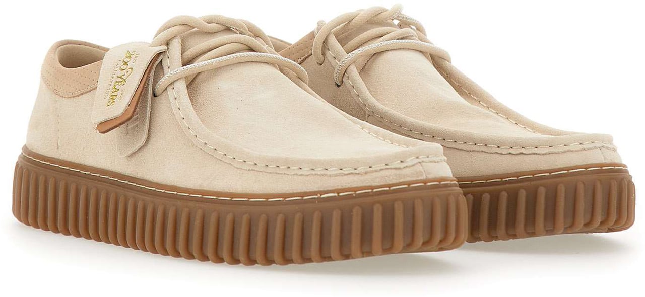 Clarks Original Flat Shoes Beige Beige