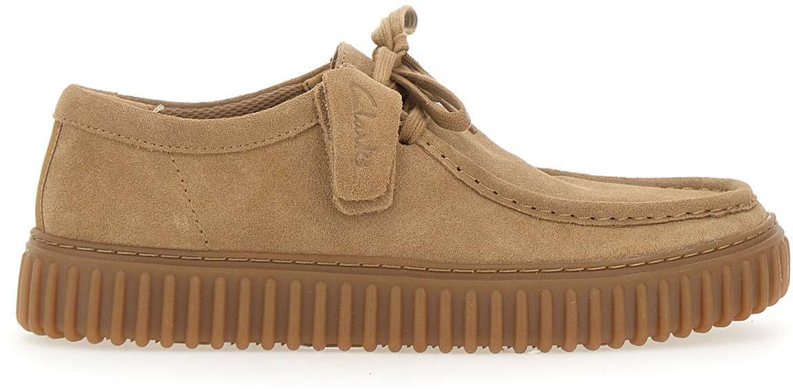 Clarks Original Flat Shoes Beige Beige