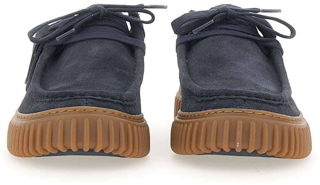 Clarks Original Flat Shoes Blue Blauw