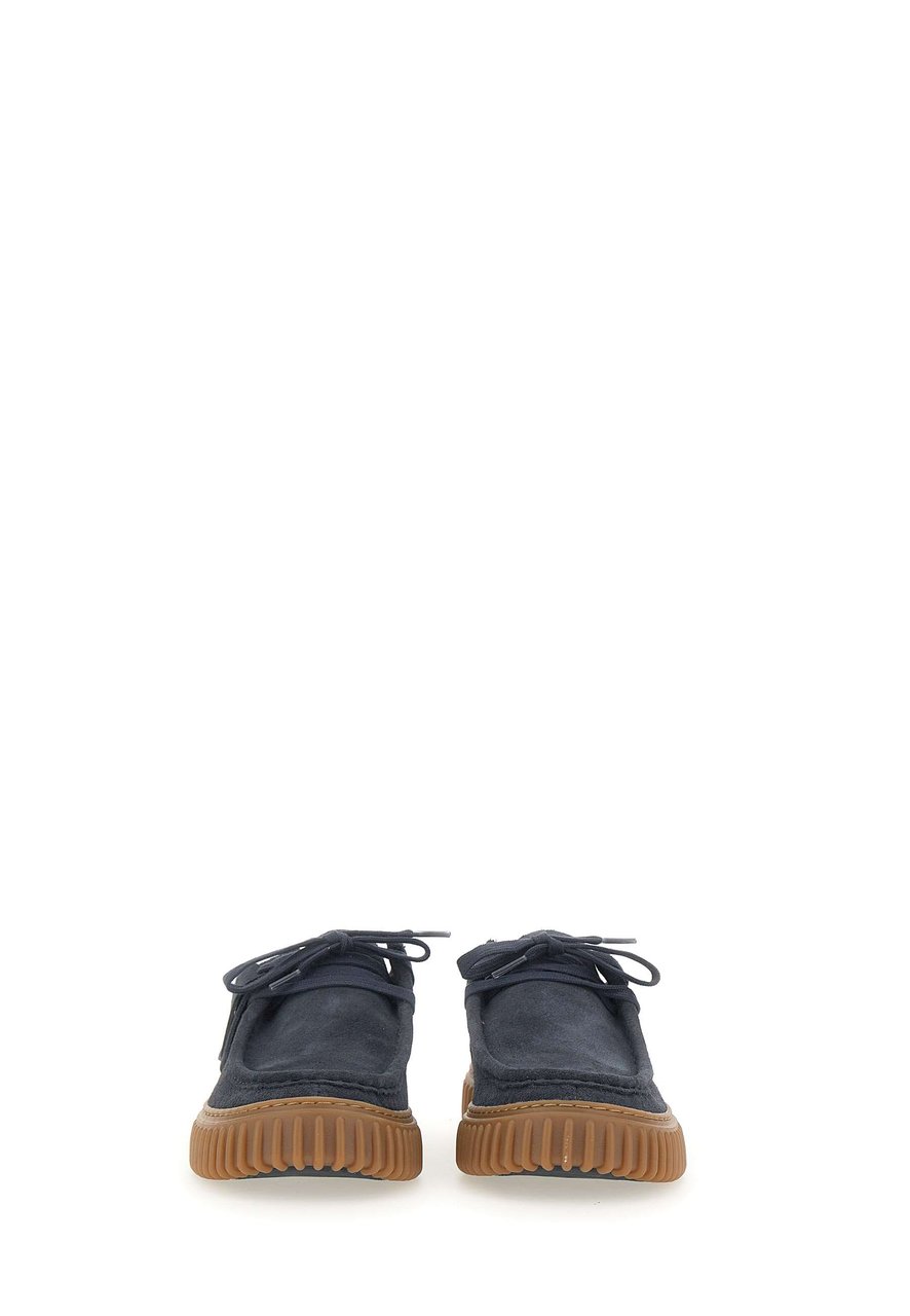Clarks Original Flat Shoes Blue Blauw