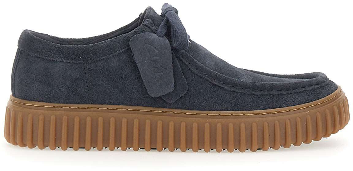 Clarks Original Flat Shoes Blue Blauw
