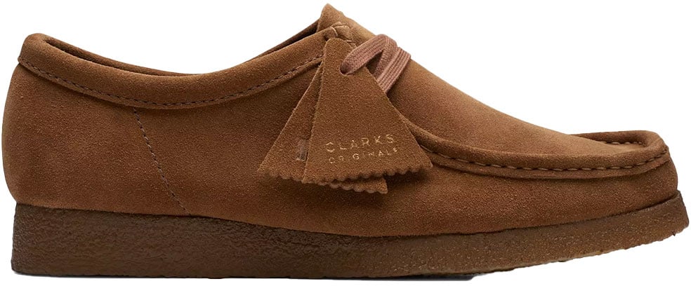 Clarks Original chaussures clarks wallabee suede marron homme Bruin