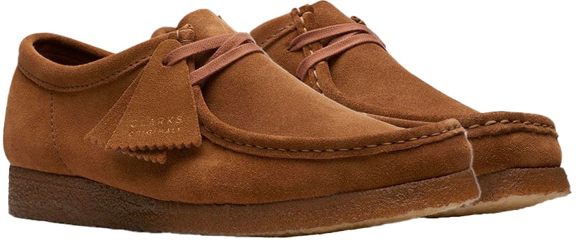Clarks Original chaussures clarks wallabee suede marron homme Bruin