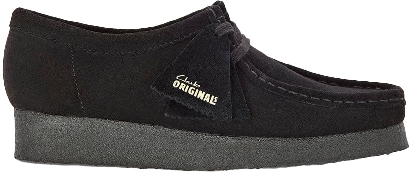 Clarks Original Sneakers Wallabee Suede Nere Divers