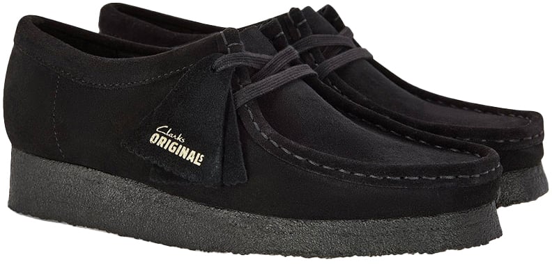 Clarks Original Sneakers Wallabee Suede Nere Divers