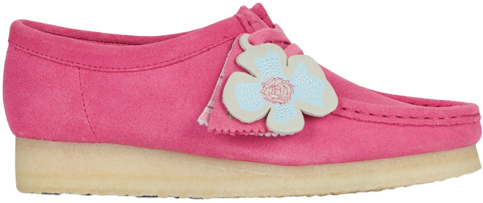 Clarks Original clarks originals wallabee cuir suede rose Roze