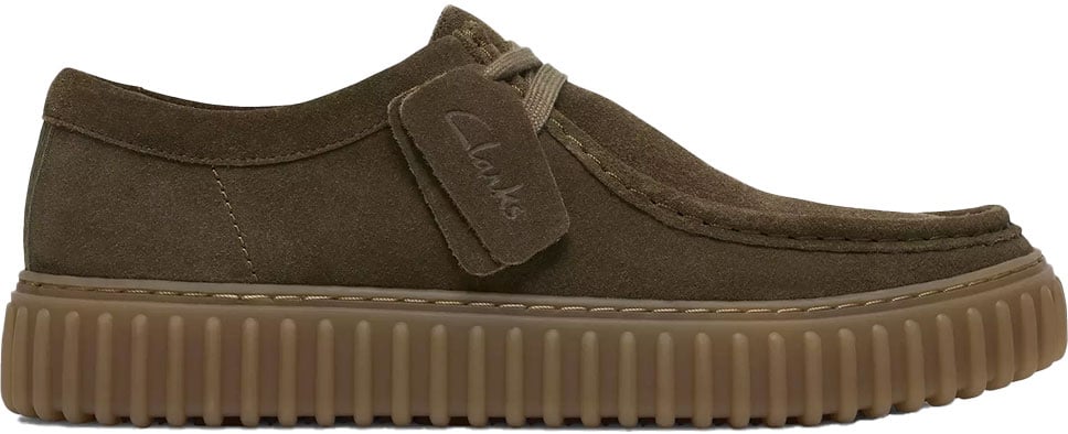Clarks Original clarks torhill lo cuir suede olive Groen