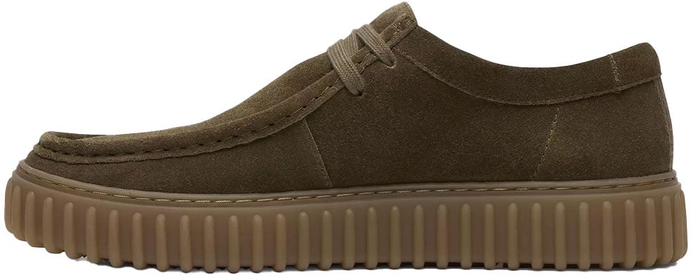 Clarks Original clarks torhill lo cuir suede olive Groen