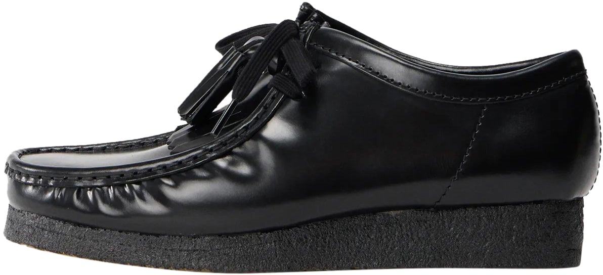 Clarks Original Sneakers Wallabee Black Leather Divers