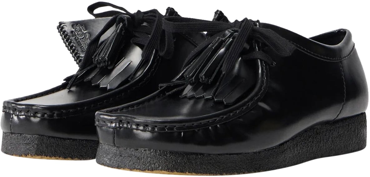Clarks Original Sneakers Wallabee Black Leather Divers