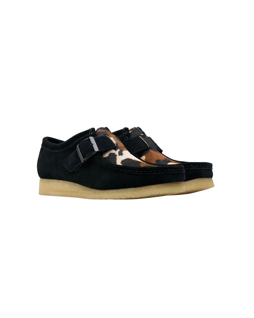 Clarks Original Sneakers Wallabee Buckle Nere Divers