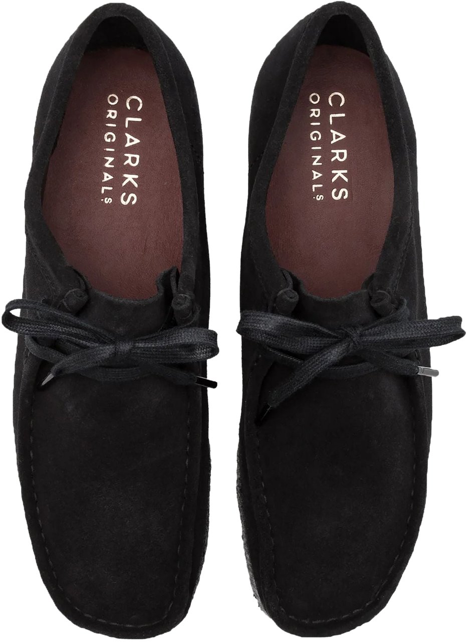 Clarks Original Sneakers Wallabee Suede Nere Divers