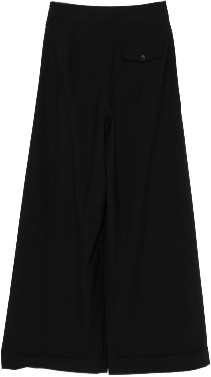 Closed Trousers Black Zwart