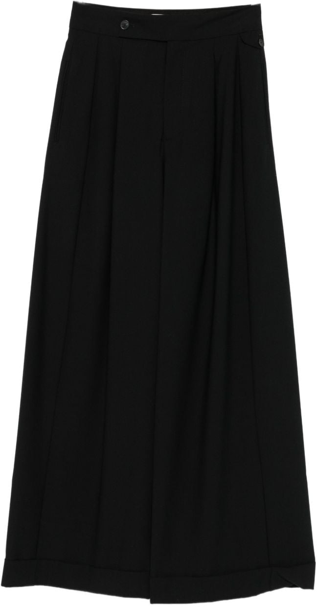 Closed Trousers Black Zwart