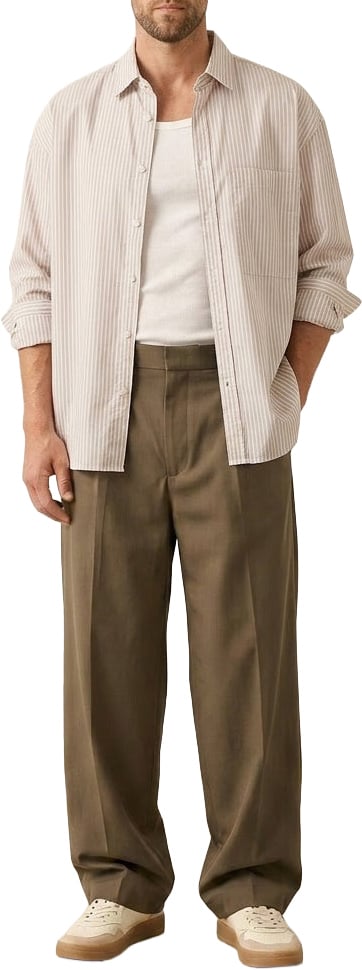 Closed Cotton chino pants Groen