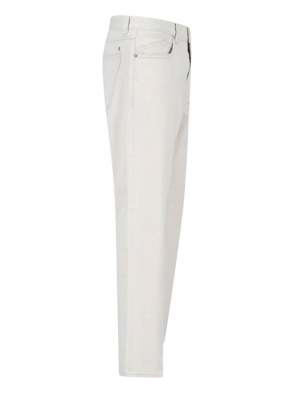 Closed Grey Straight-Leg Cotton Denim Jeans Grijs