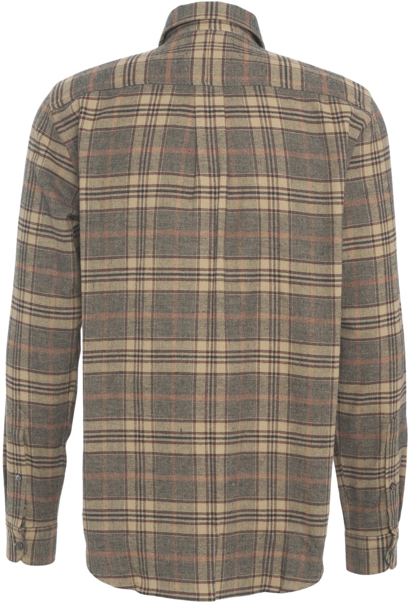 Closed Shirt with plaid pattern Beige
