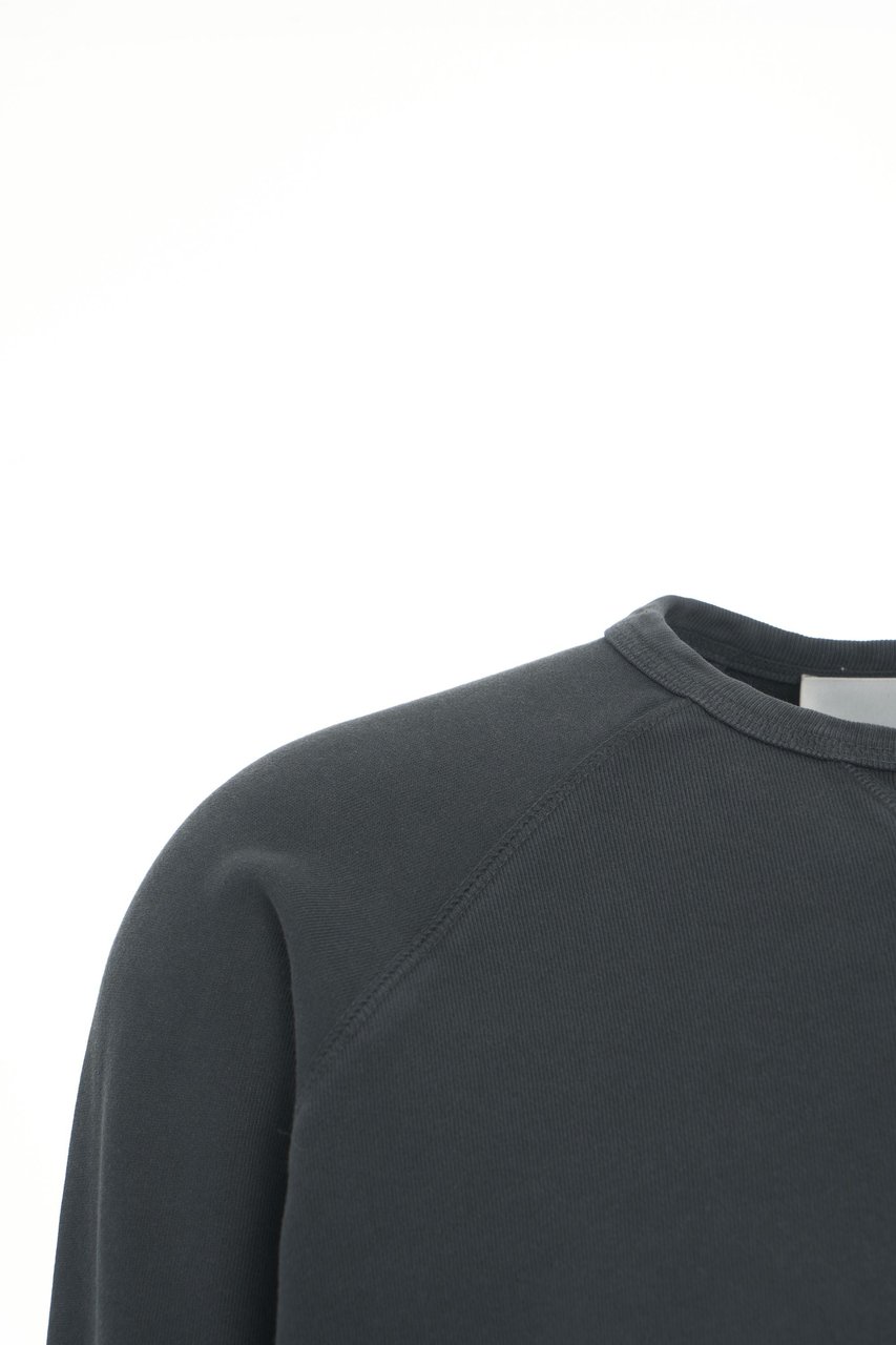 Closed Sweatshirt with logo lettering Zwart