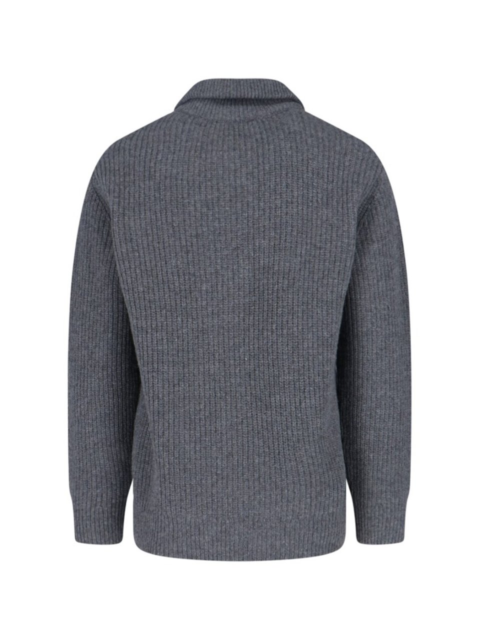 Closed Classic Grey Sweater With Round Neckline Grijs