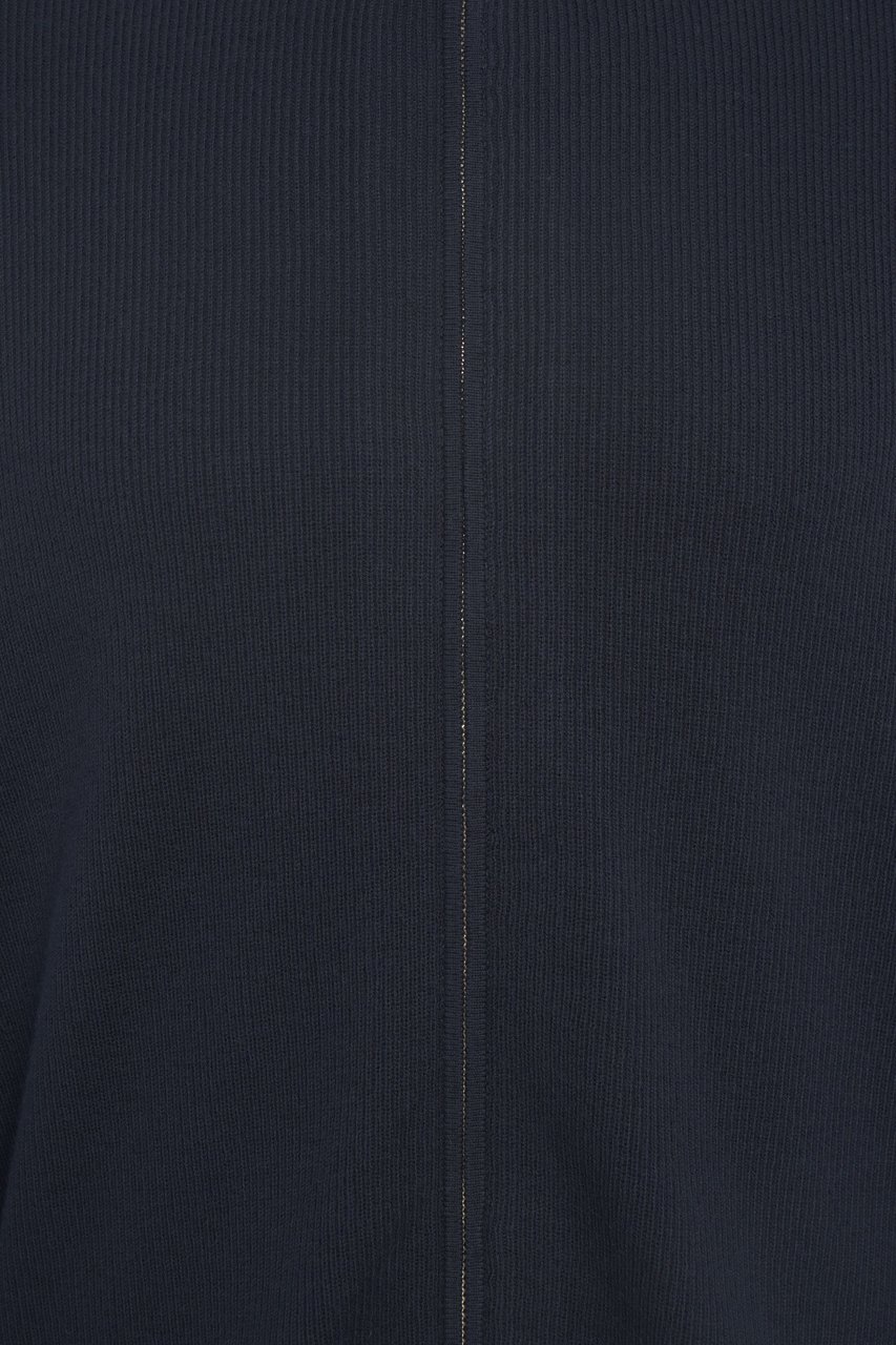 Closed Cardigan with zipper Blauw