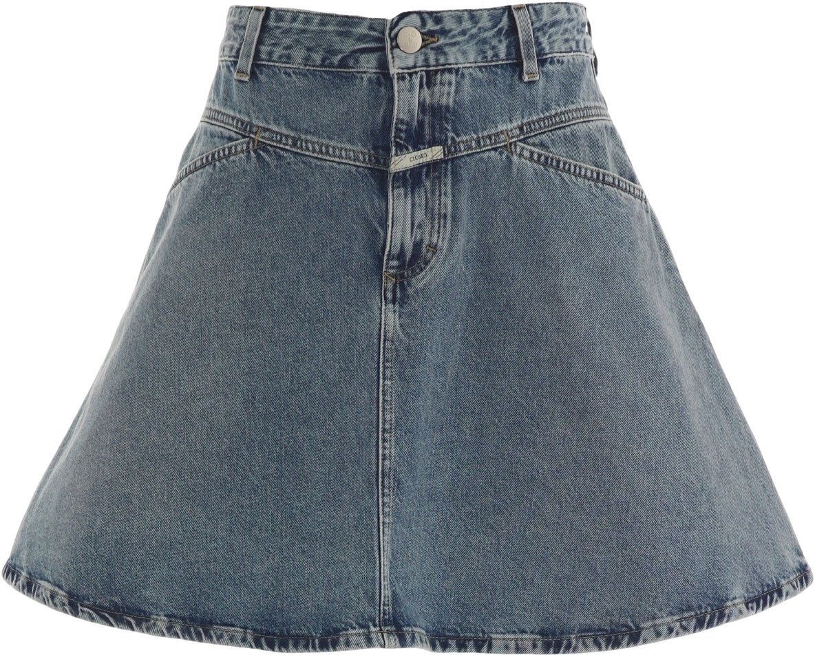 Closed Denim mini skirt Blauw