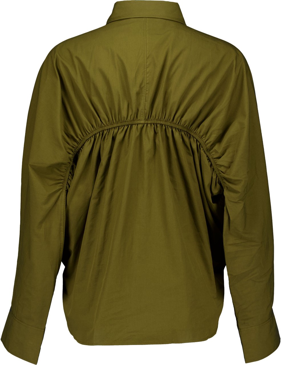 Closed Closed Gathered Shirt Blouses Olijf C94564-252-22 Groen