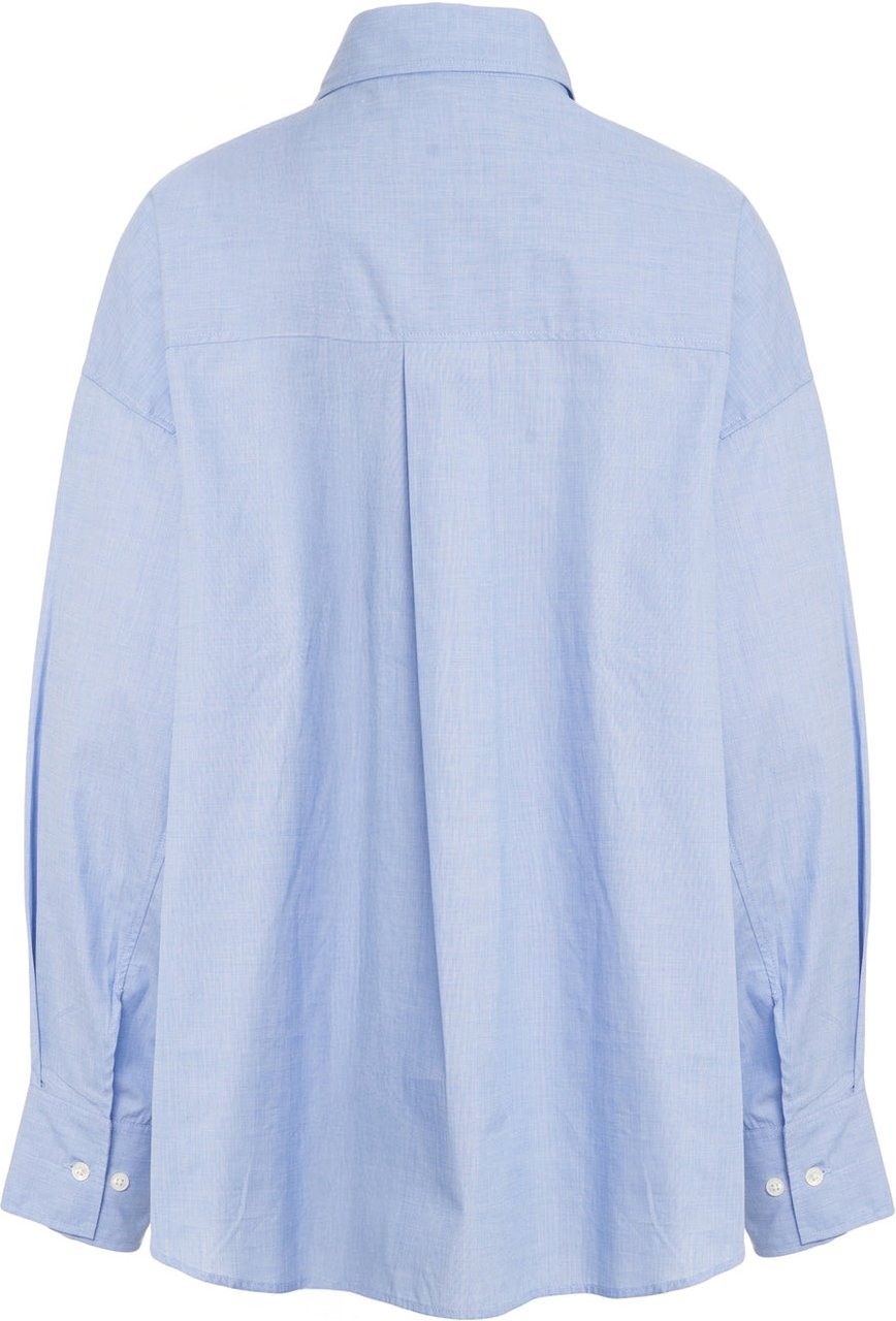 Closed Cotton blouse Blauw