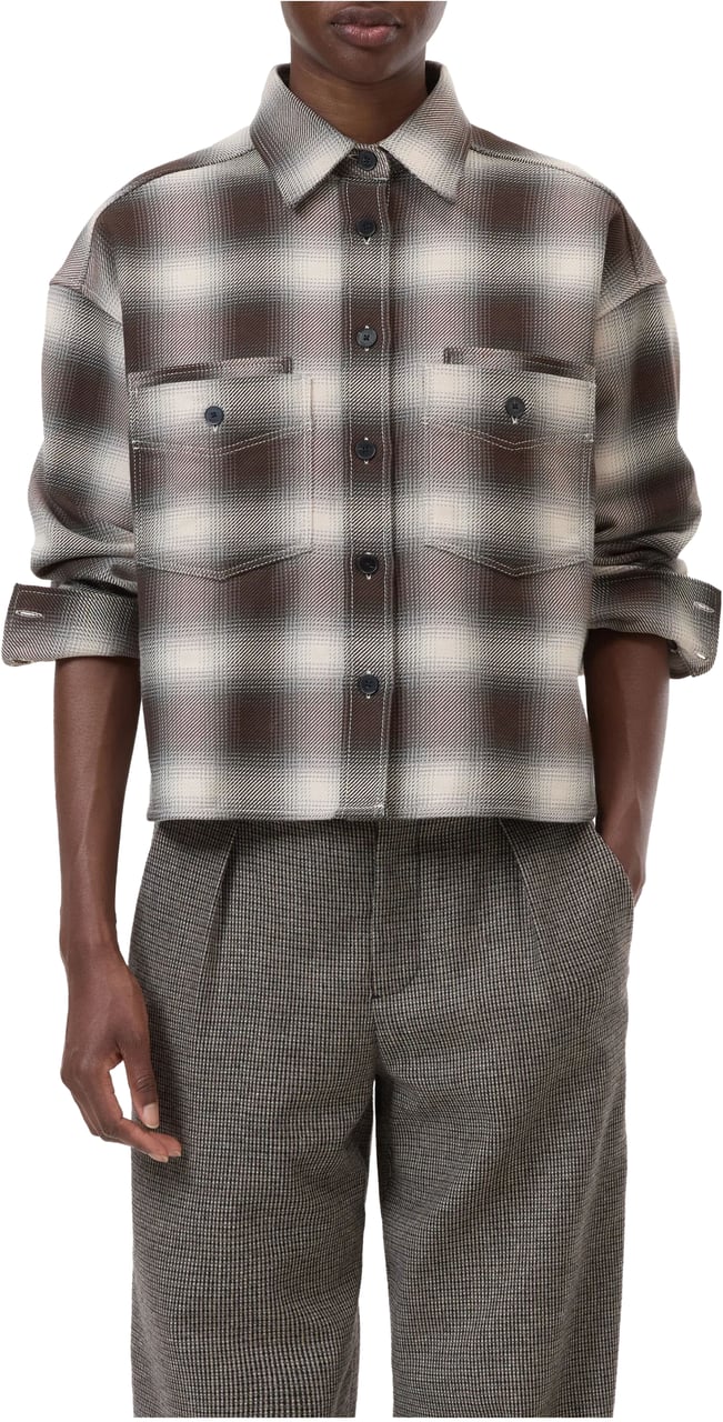 Closed Closed Cropped Front Oversized Shirt Blouses Multicolor C94644-21j-22 Divers