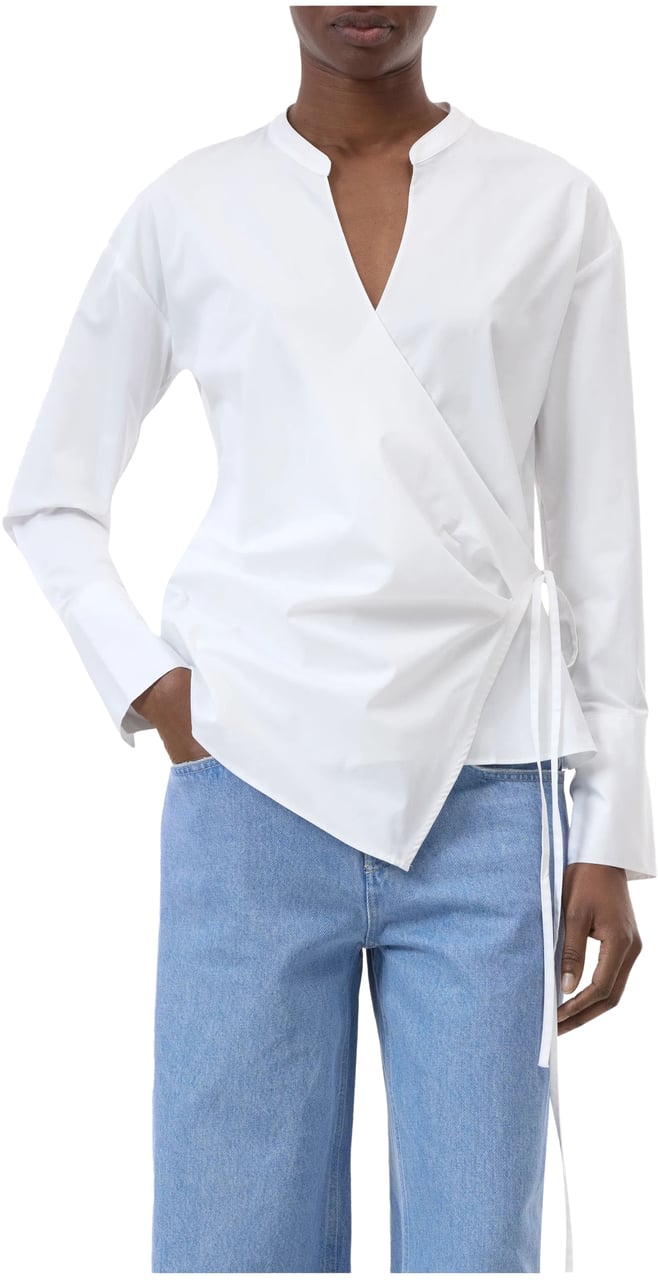 Closed Closed Wrapped Blouse Blouses Wit C94762-25e-22 Wit