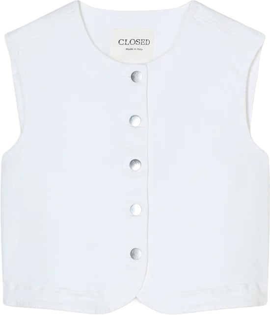 Closed Closed - Denim vest - C94770-01D-2W - 200 White Wit