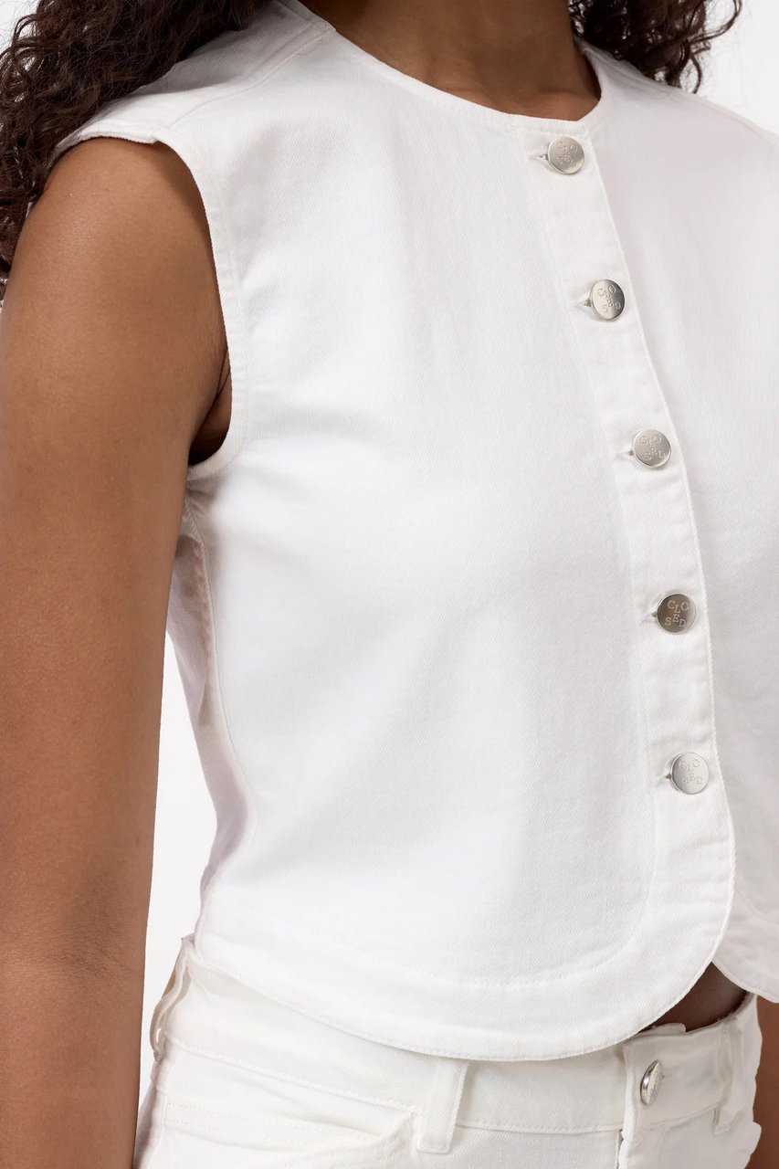 Closed Closed - Denim vest - C94770-01D-2W - 200 White Wit