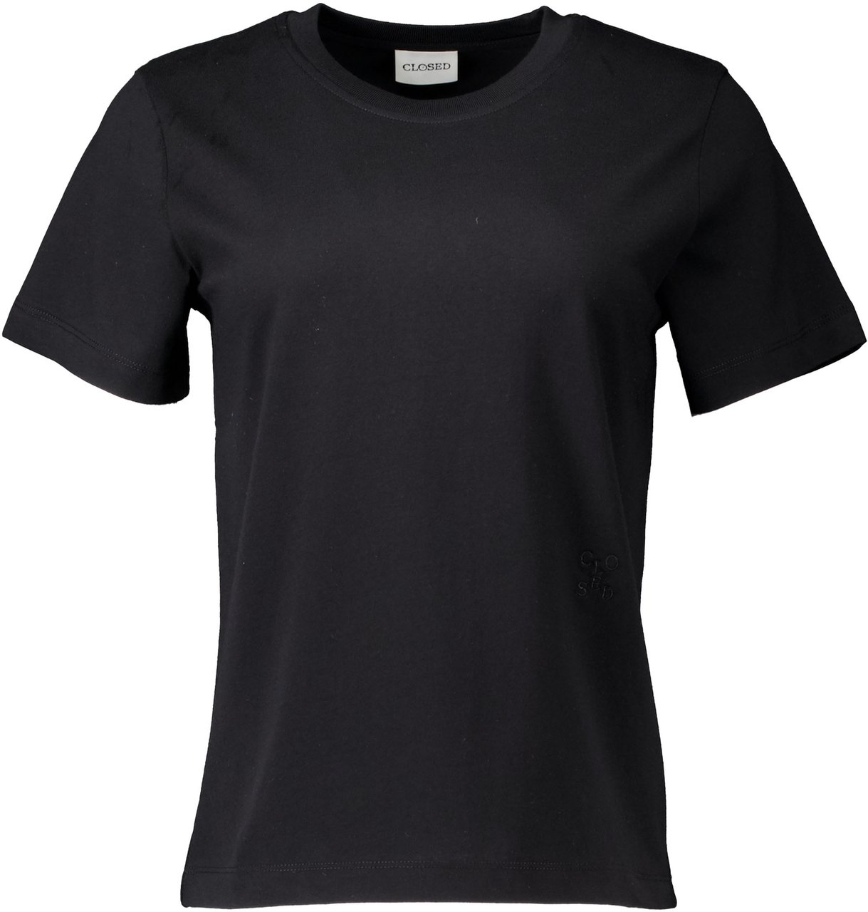 Closed Closed Basic T-shirt T-shirts Zwart C95200-44h-em Zwart