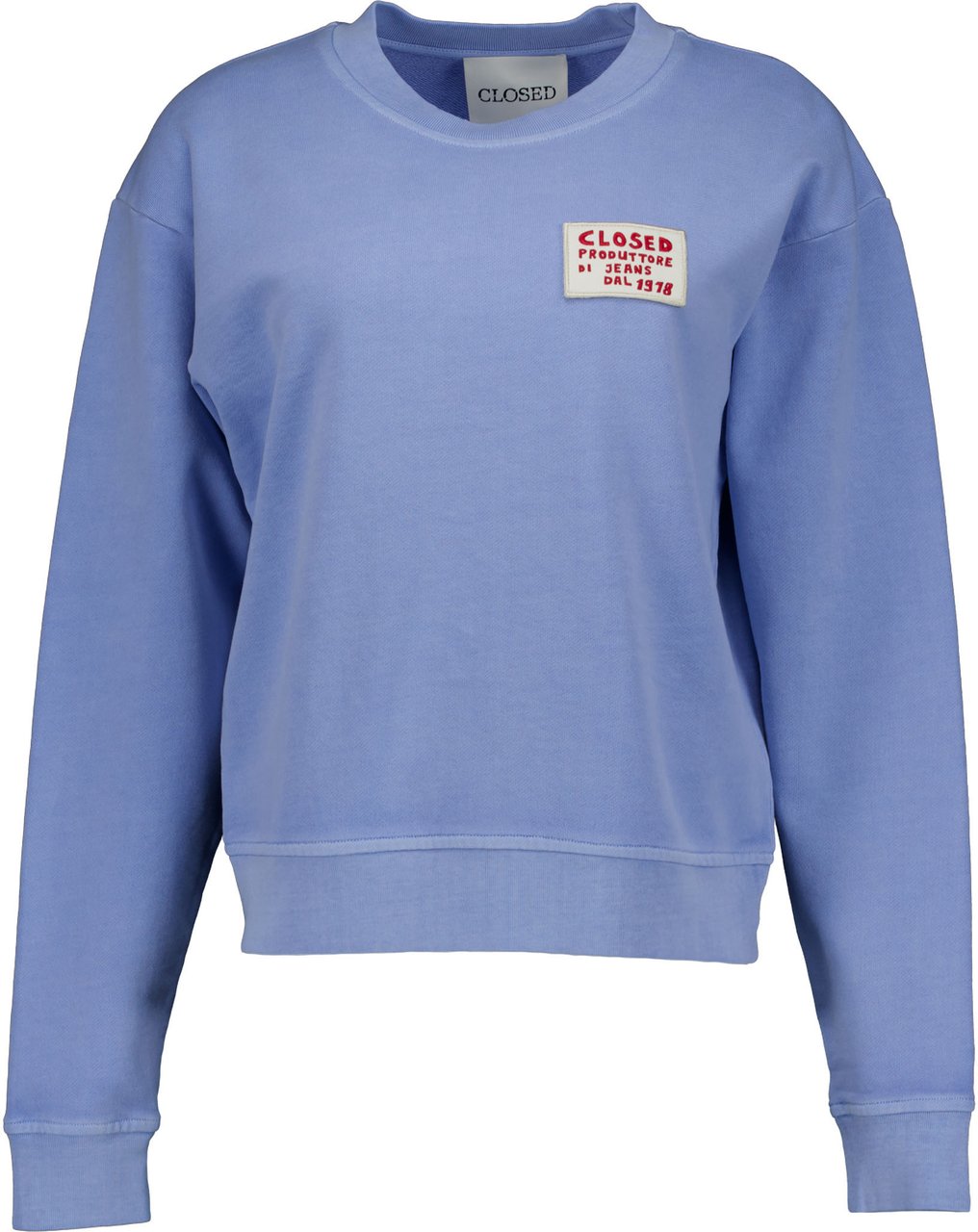 Closed Closed Basic Crewneck Sweaters Lichtblauw C95236-47v-13 Blauw