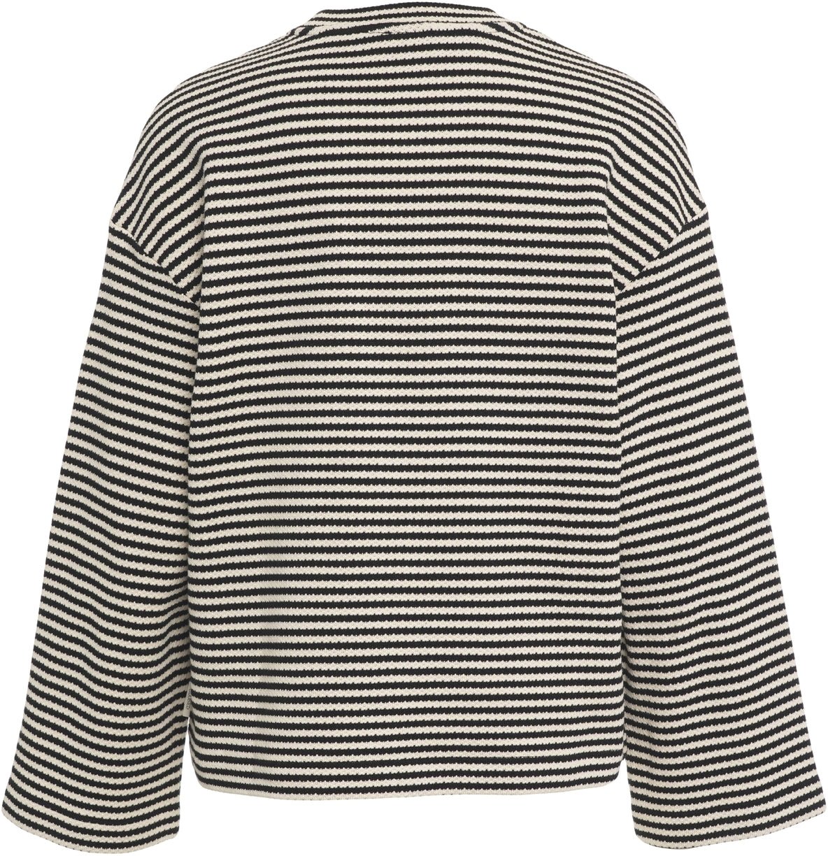 Closed Striped knit sweater Zwart