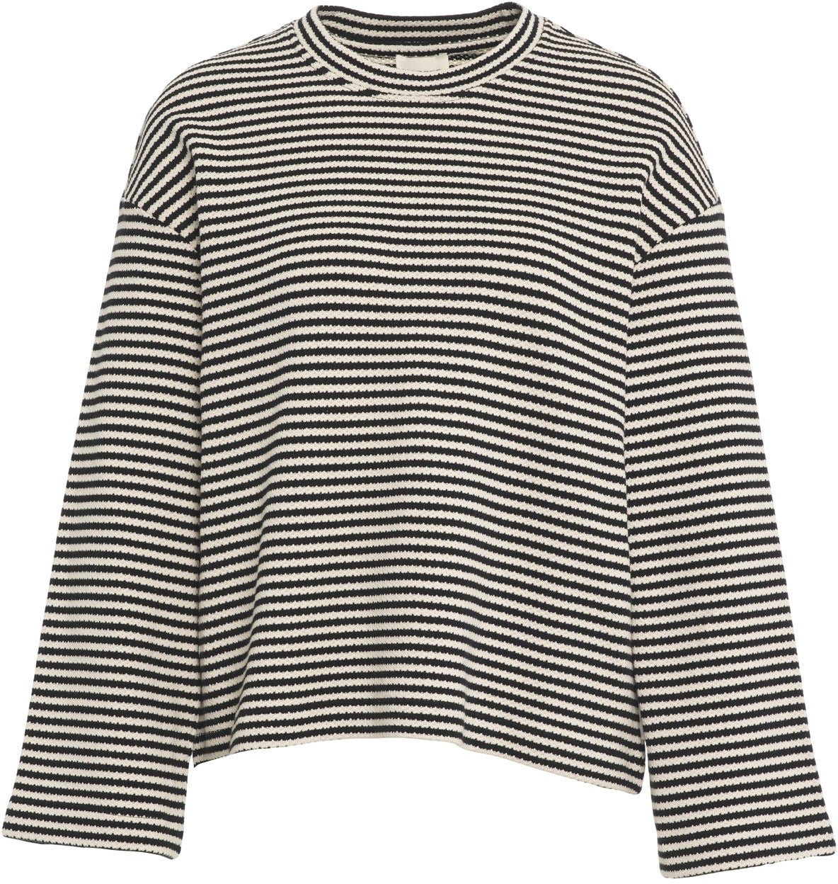 Closed Striped knit sweater Zwart