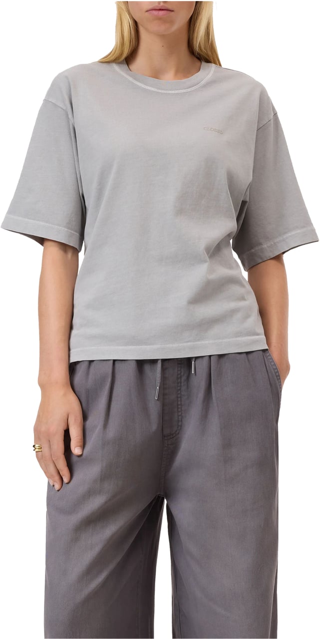 Closed Closed Relaxed T-shirt T-shirts Grijs C95500-44h-13 Grijs