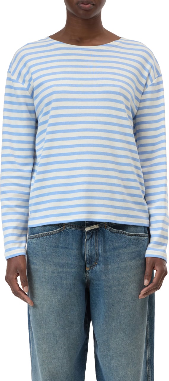Closed Closed - Basic longsleeve - C95594-420-ST - 565 Sky blue Blauw