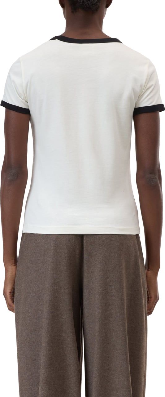 Closed Slim T-shirt T-shirts Ecru C95671-44h-pr Wit