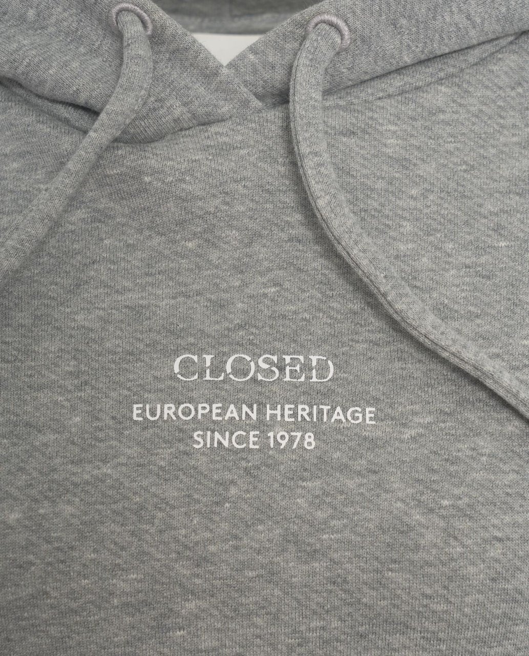 Closed Hoodie with logo detail Beige