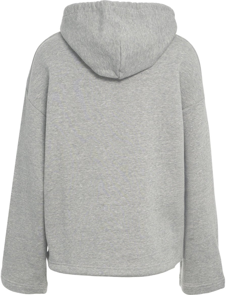 Closed Hoodie with logo detail Beige