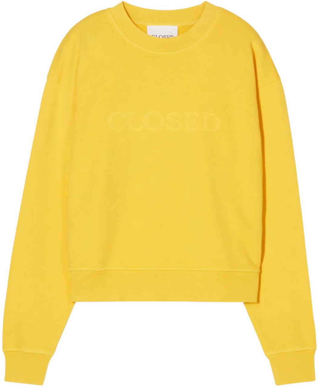 Closed Closed Logo Crewneck Sweaters Geel C95900-46y-am Geel