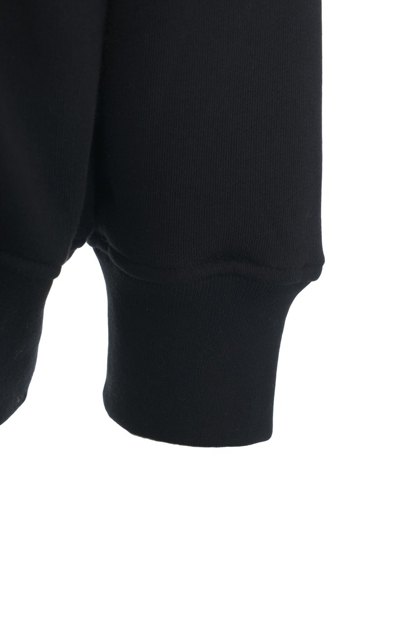 Closed Hoodie with logo detail Zwart