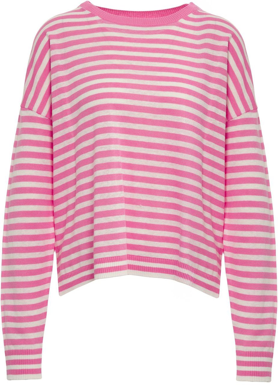Closed Striped sweater Roze